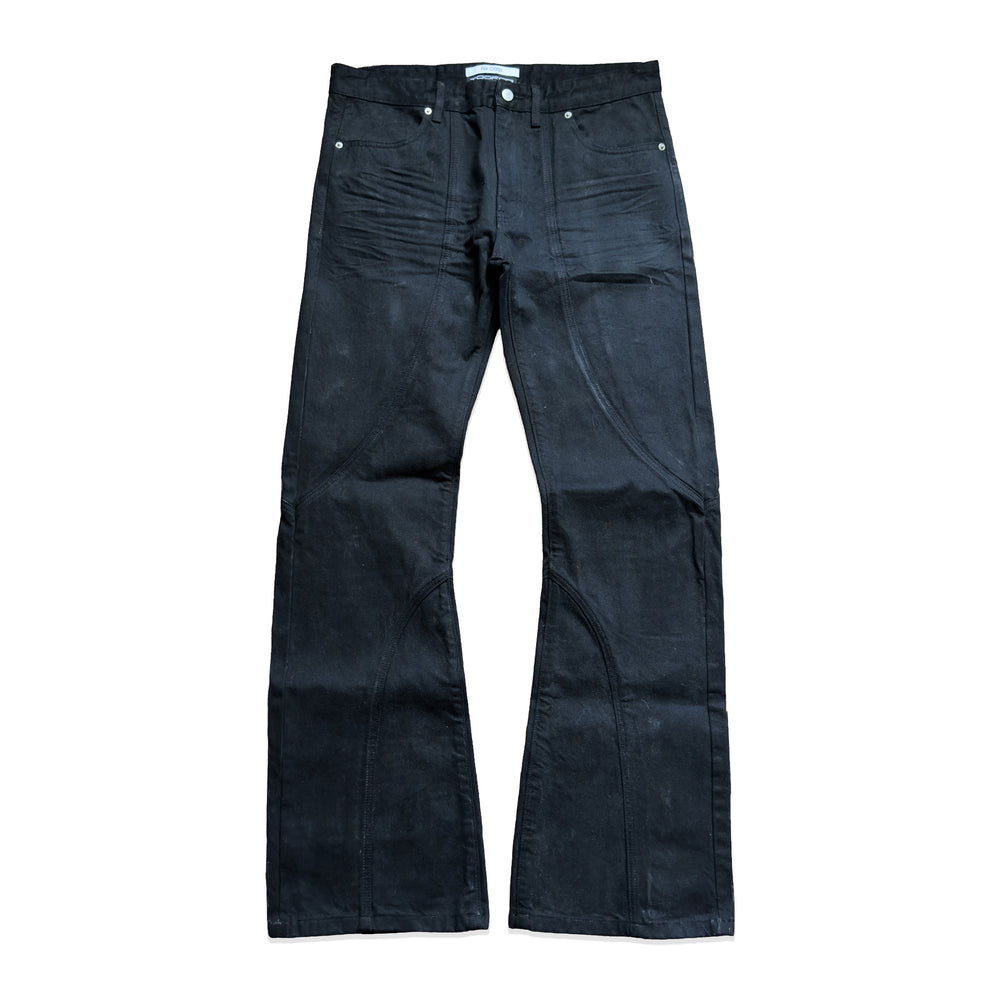 Waxed Annex Denim - Carbonized