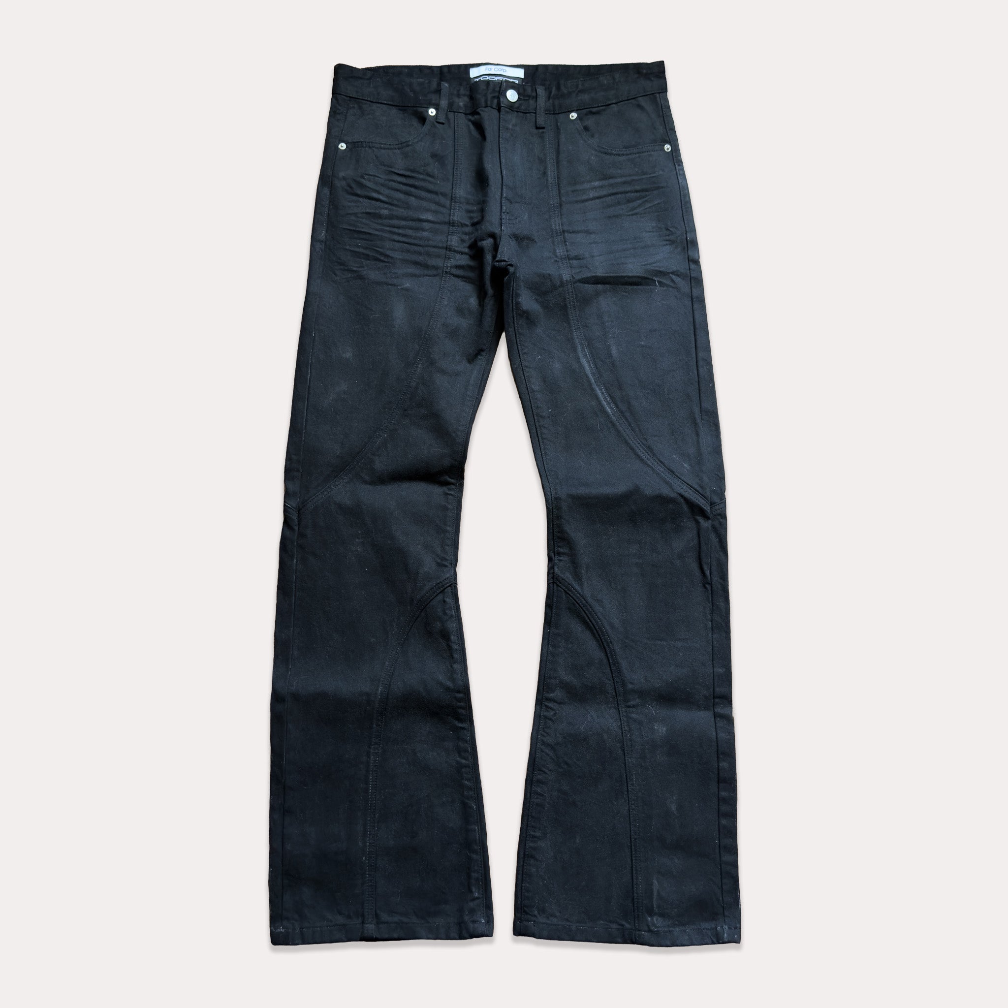 Waxed Annex Denim - Carbonized