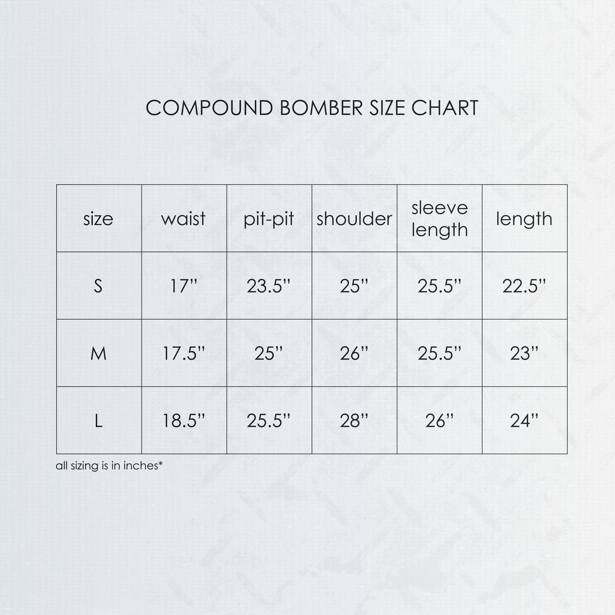 SIZE GUIDE