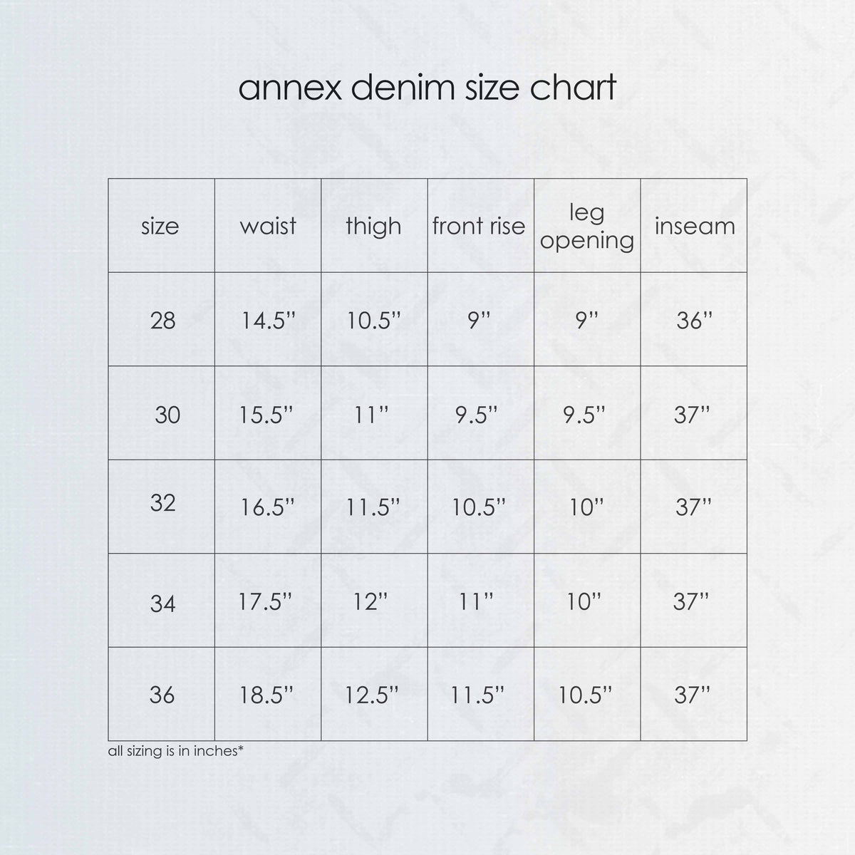 SIZE GUIDE