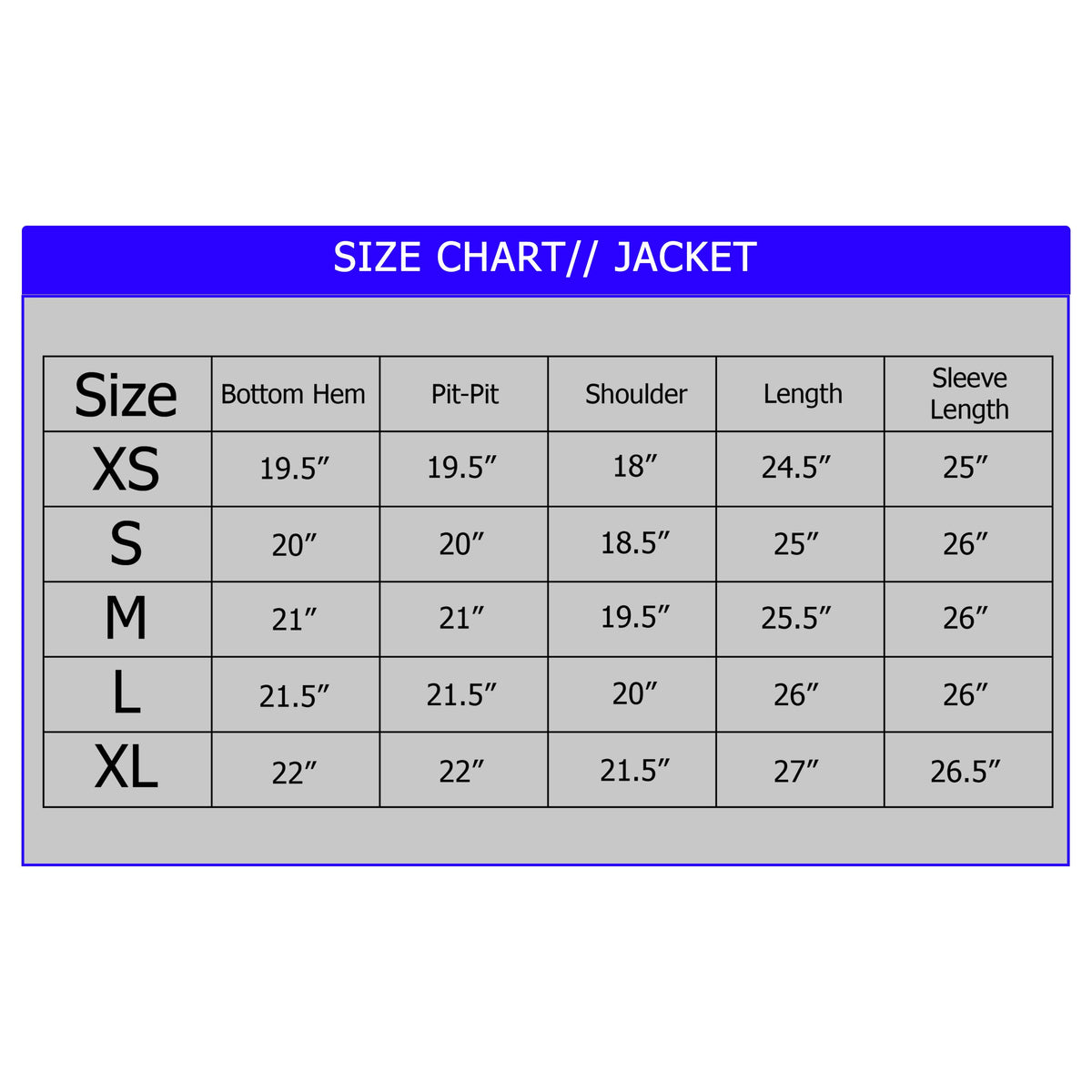 SIZE GUIDE